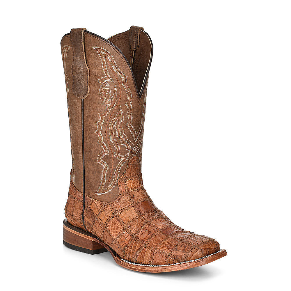 Patchwork Caiman Cowboy Boot - EE