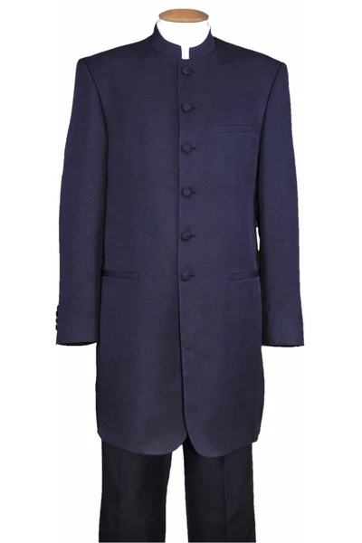 Men’s Black Coat Matrix Keanu Reeves Inspired Long Coat – Classic Mandarin Collar Formal Overcoat, Stylish Winter Trench Coat, Neo Style Jacket - Coat Size 38