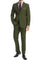 "Olive Green Modern Fit Wool Feel Men's Two-Button Suit"