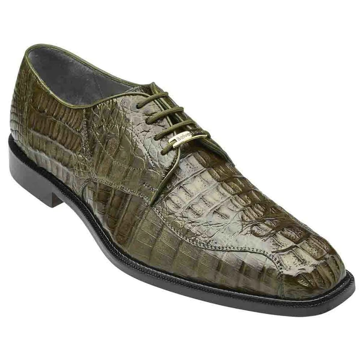 Belvedere Chapo Exotic Crocodile Hornback Oxfords - 9