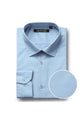 "Verno Men's Classic Fit Sky Blue Dress Shirt w/Spread Collar" - Elegant Mensattire