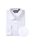 "Verno Men's White 100% Cotton Classic Fit Dress Shirt" - Elegant Mensattire