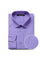 "Verno Mens Classic Spread Collar Dress Shirt in Lavender" - Elegant Mensattire