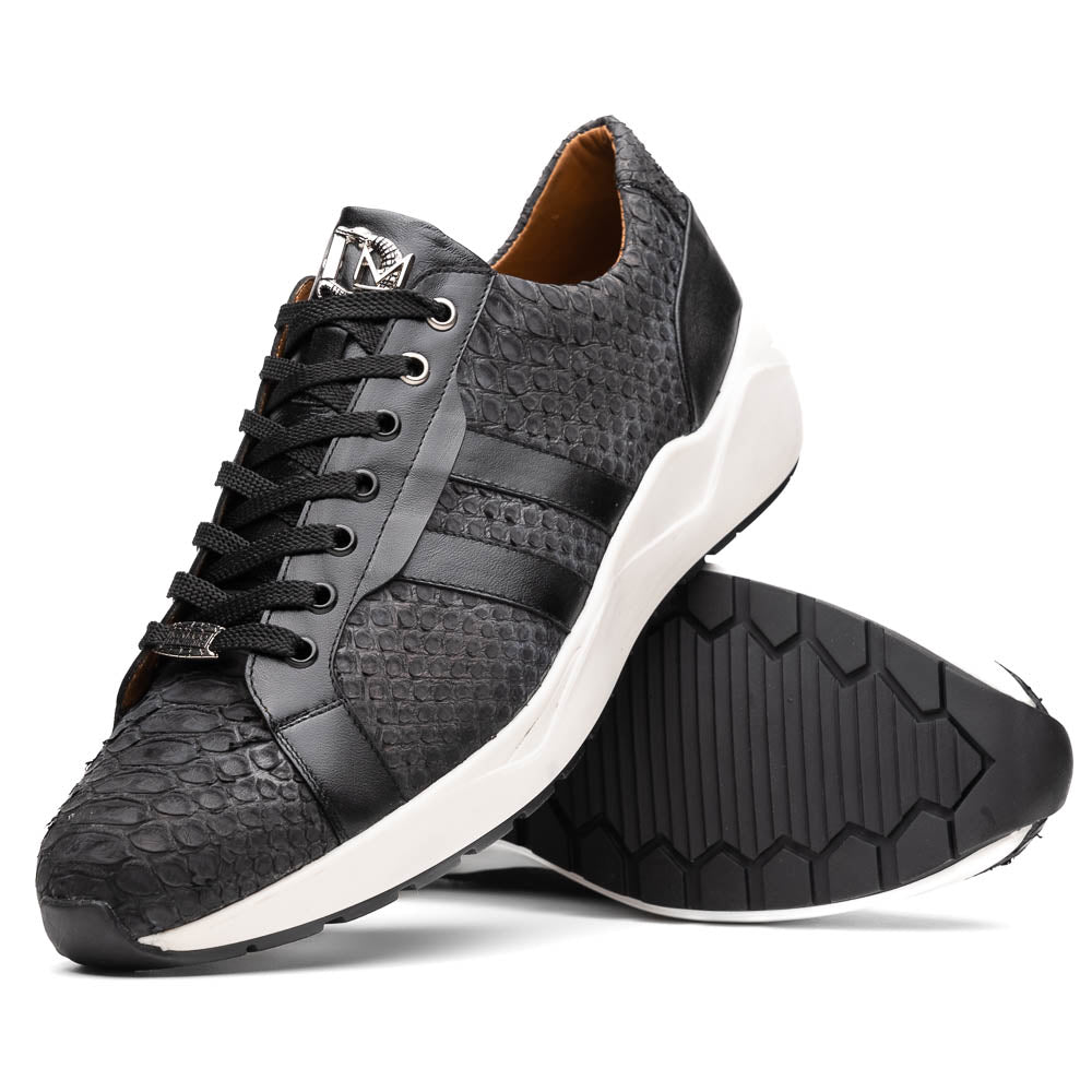 Marco Di Milano Verona Black Python & Calfskin Sneakers - 8