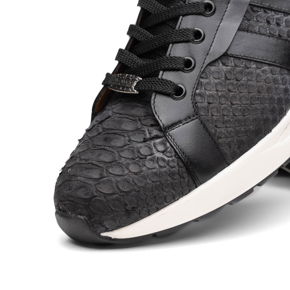 Marco Di Milano Verona Black Python & Calfskin Sneakers - 8