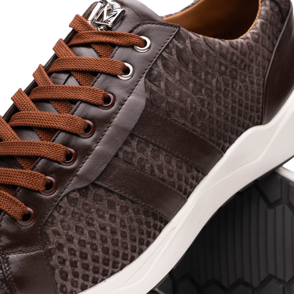 Marco Di Milano Verona Brown Python & Calfskin Sneakers - 8