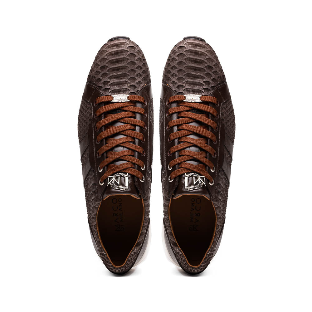 Marco Di Milano Verona Brown Python & Calfskin Sneakers - 6