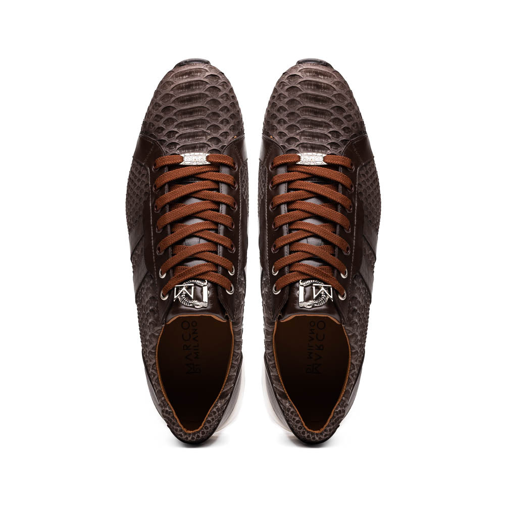 Marco Di Milano Verona Brown Python & Calfskin Sneakers - 8