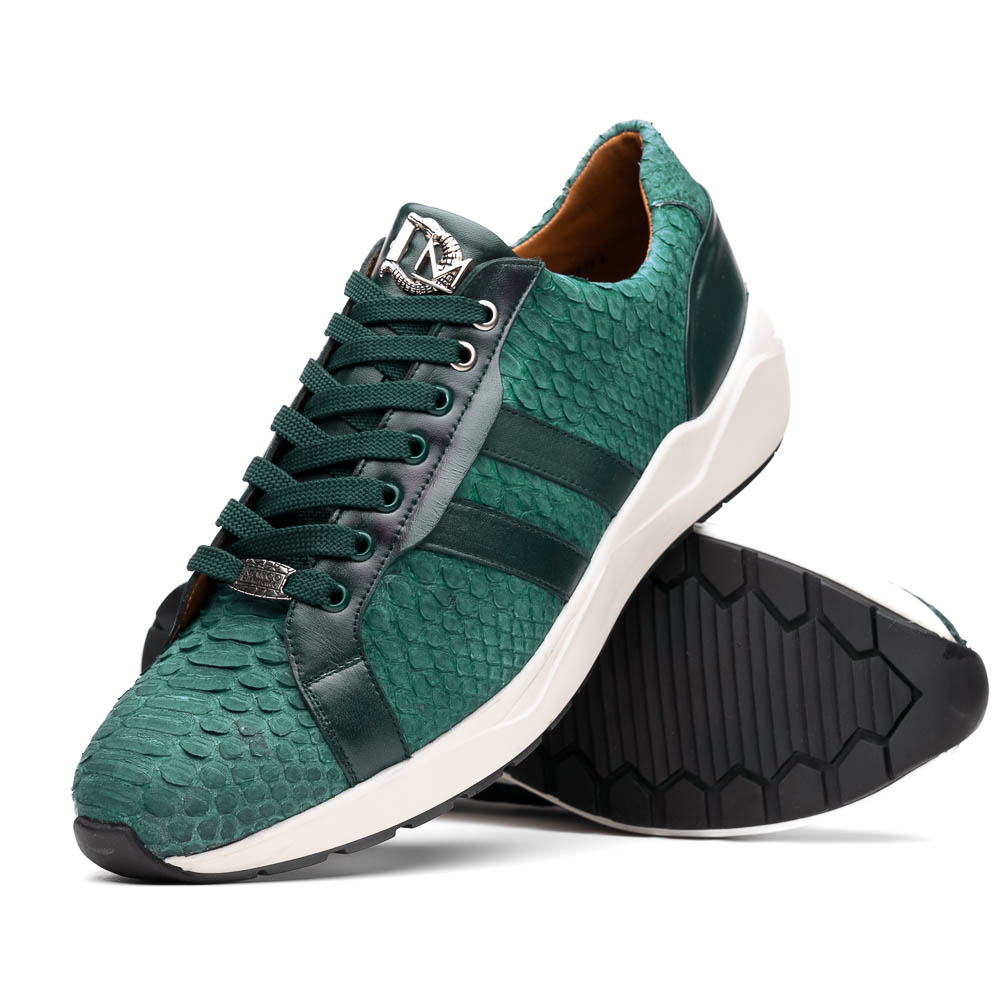 Marco Di Milano Verona Green Python & Calfskin Sneakers - 8
