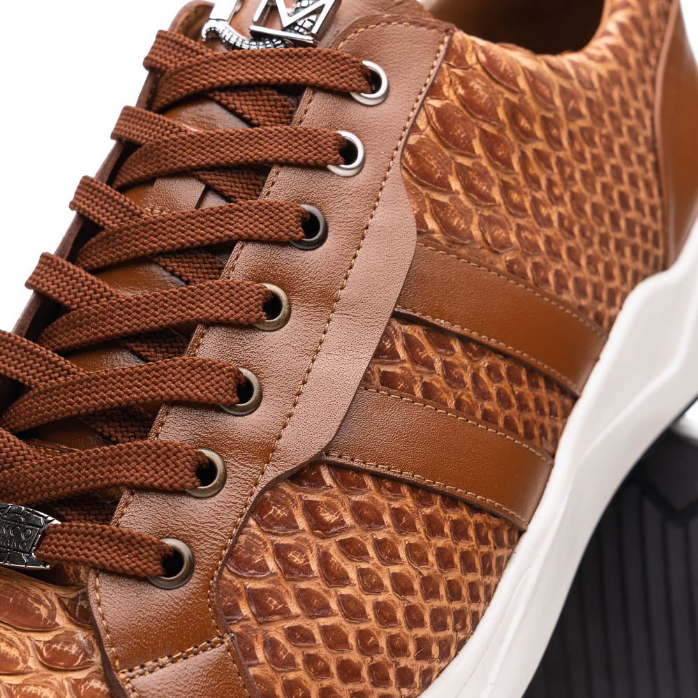 Marco Di Milano Verona Honey Python & Calfskin Sneakers - 6