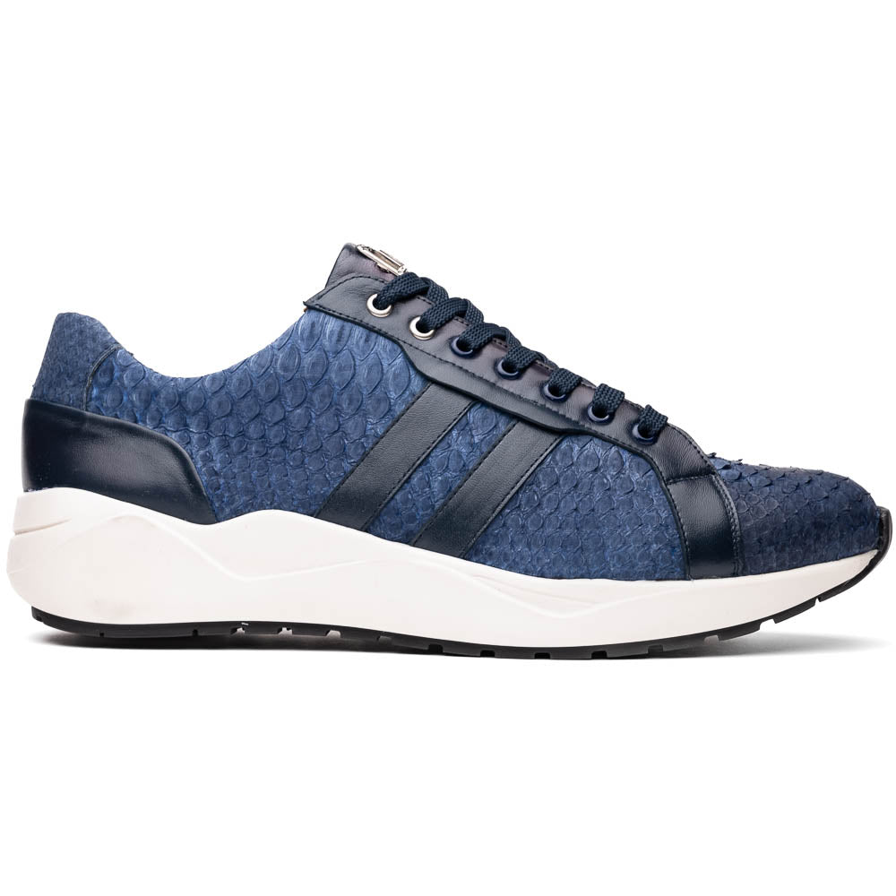 Marco Di Milano Verona Navy Python & Calfskin Sneakers - 8