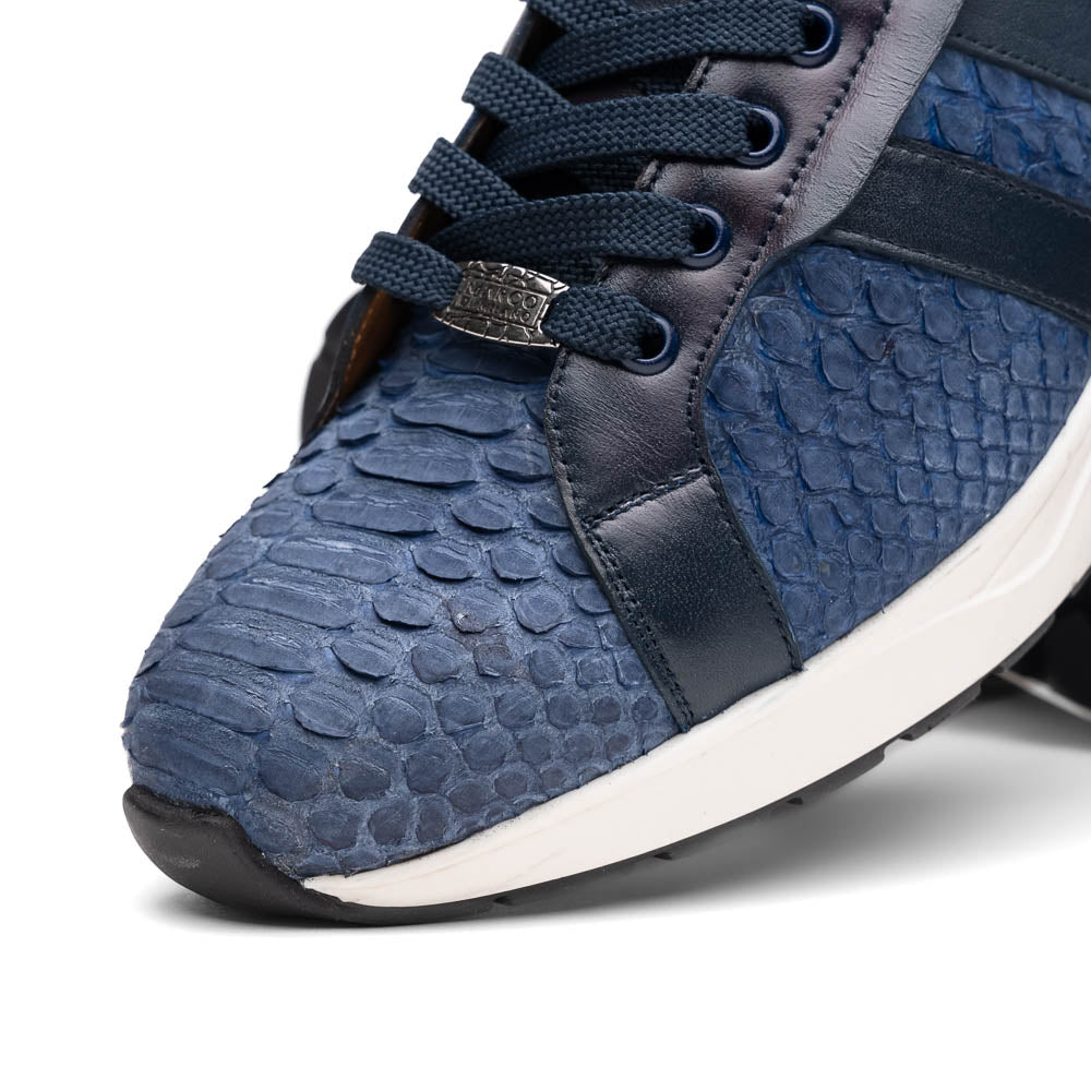 Marco Di Milano Verona Navy Python & Calfskin Sneakers - 8