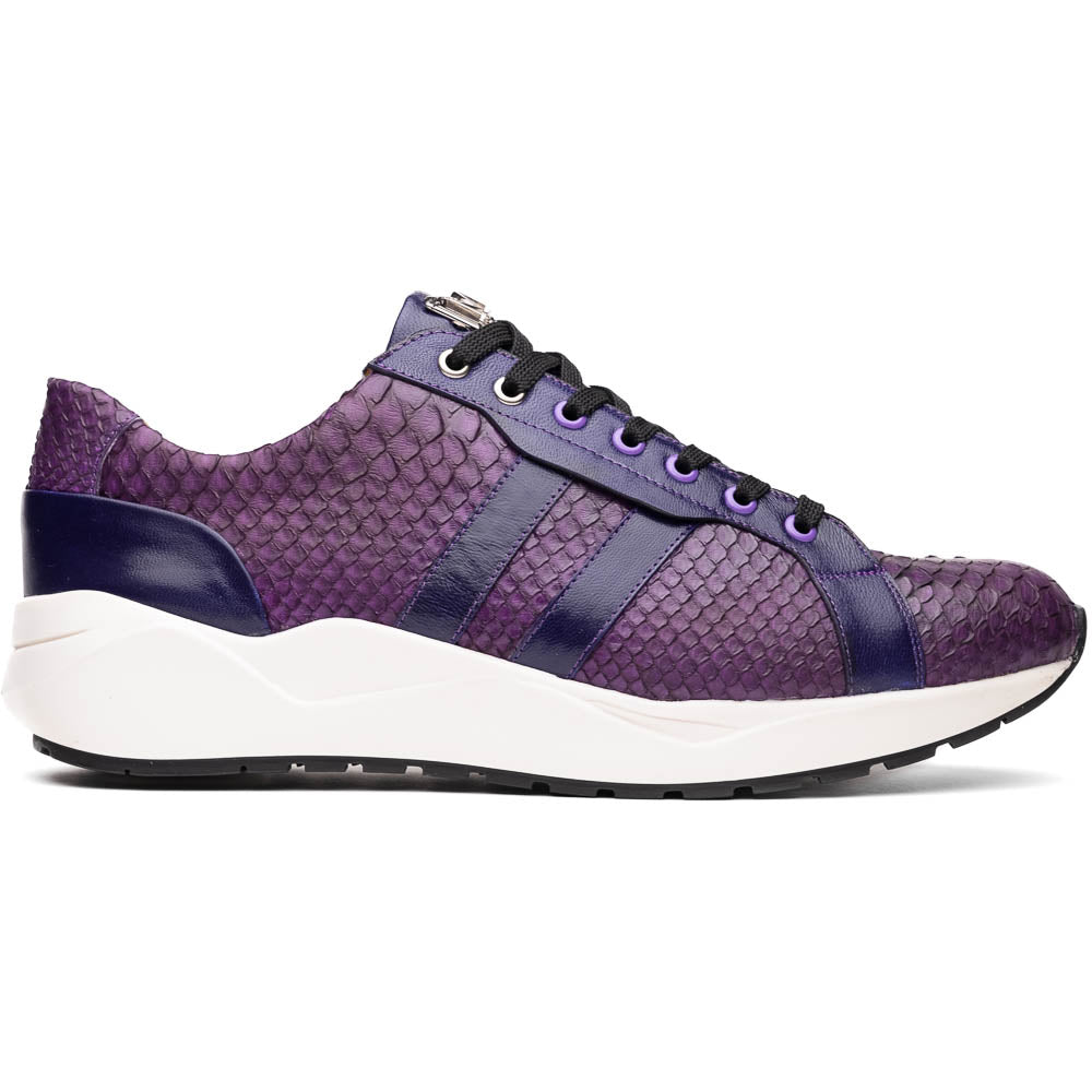 Marco Di Milano Verona Purple Python & Calfskin Sneakers - 6