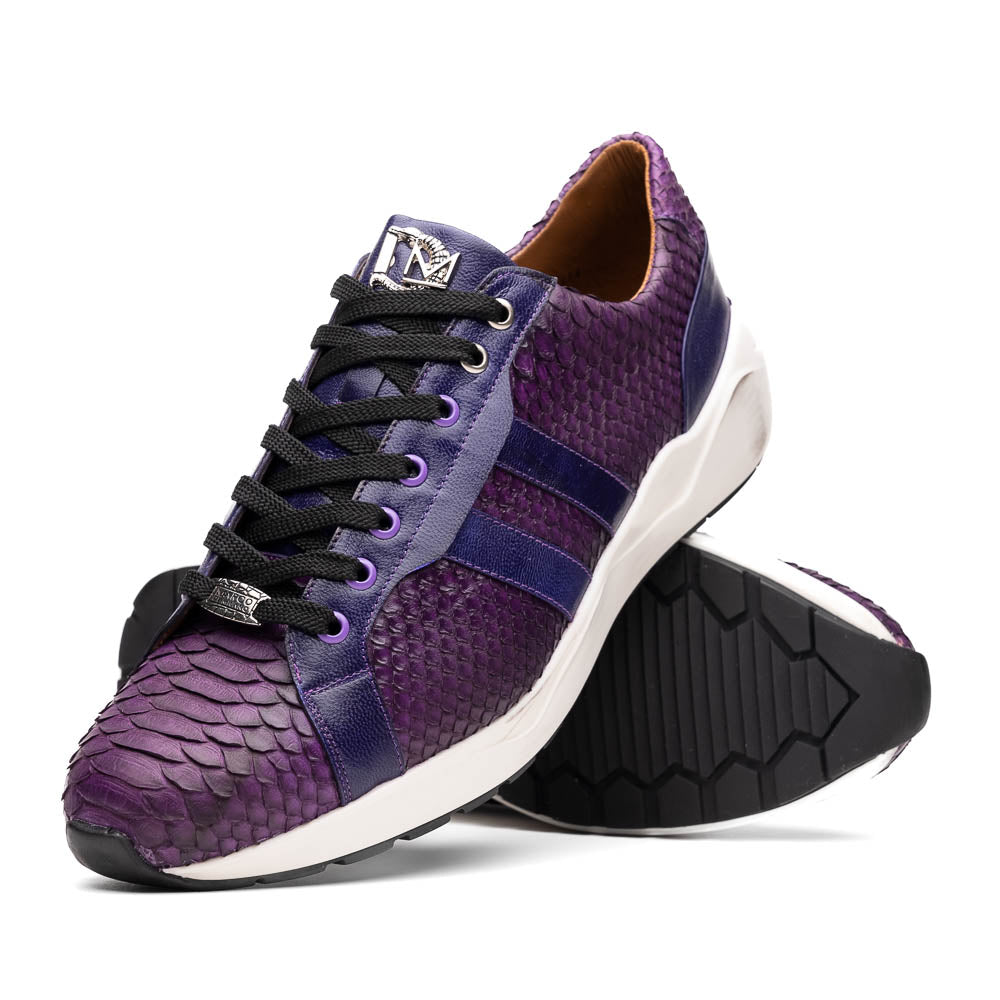 Marco Di Milano Verona Purple Python & Calfskin Sneakers - 6