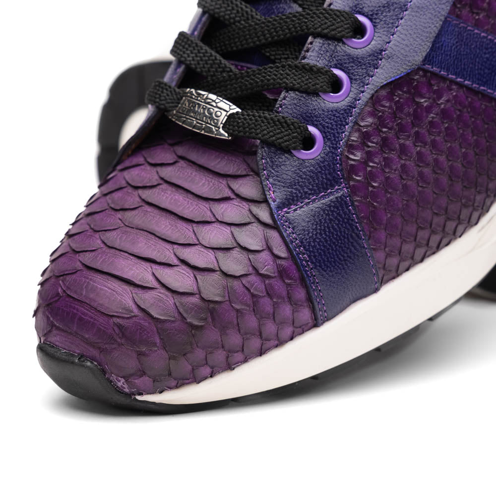 Marco Di Milano Verona Purple Python & Calfskin Sneakers - 8