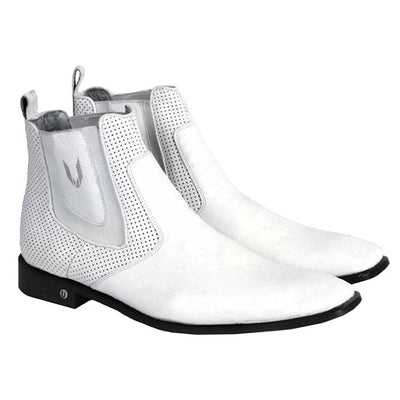 Vestigium Cat Shark Chelsea Boots White - White