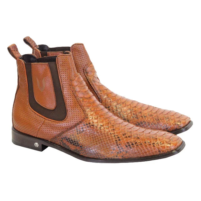 Vestigium Python Chelsea Boots Cognac - 6