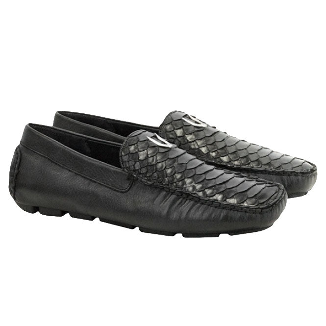 Vestigium Python Driving Loafers Black - 6