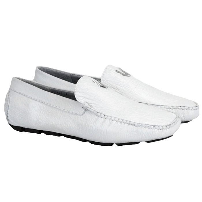 Vestigium Shark Driving Loafers White - White