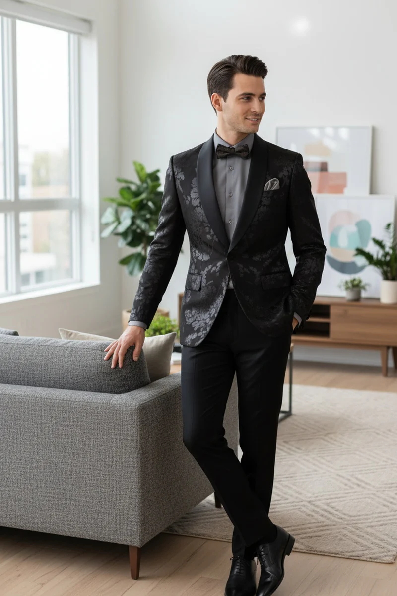 Fusion Black Tuxedo Jacket - 34 Short or Extra Small