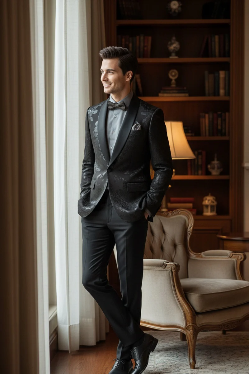 Fusion Black Tuxedo Jacket - 34 Short or Extra Small