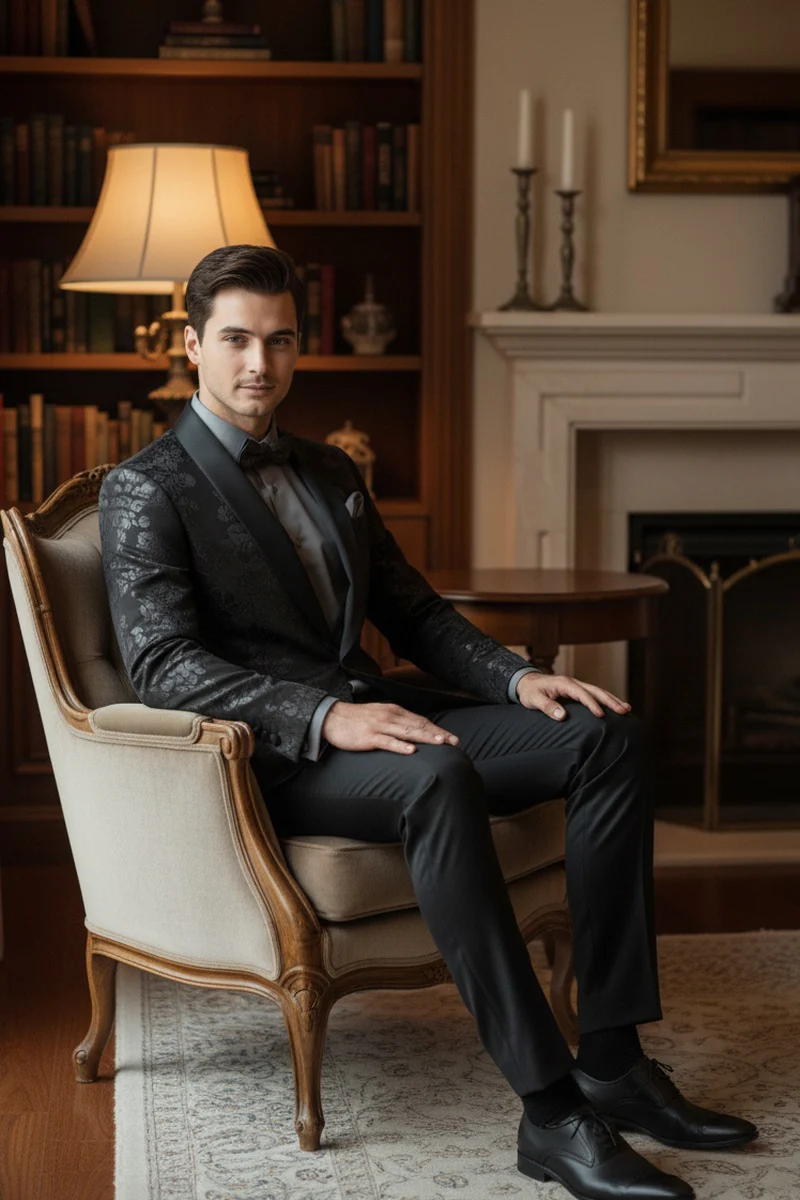 Fusion Black Tuxedo Jacket - 34 Short or Extra Small