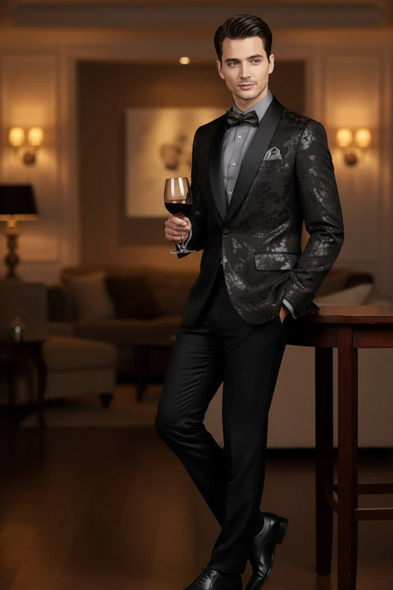 Fusion Black Tuxedo Jacket - 34 Short or Extra Small