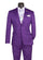 Mens Paisley Pattern Prom Suit Grape Purple Slim Fit Formal Style