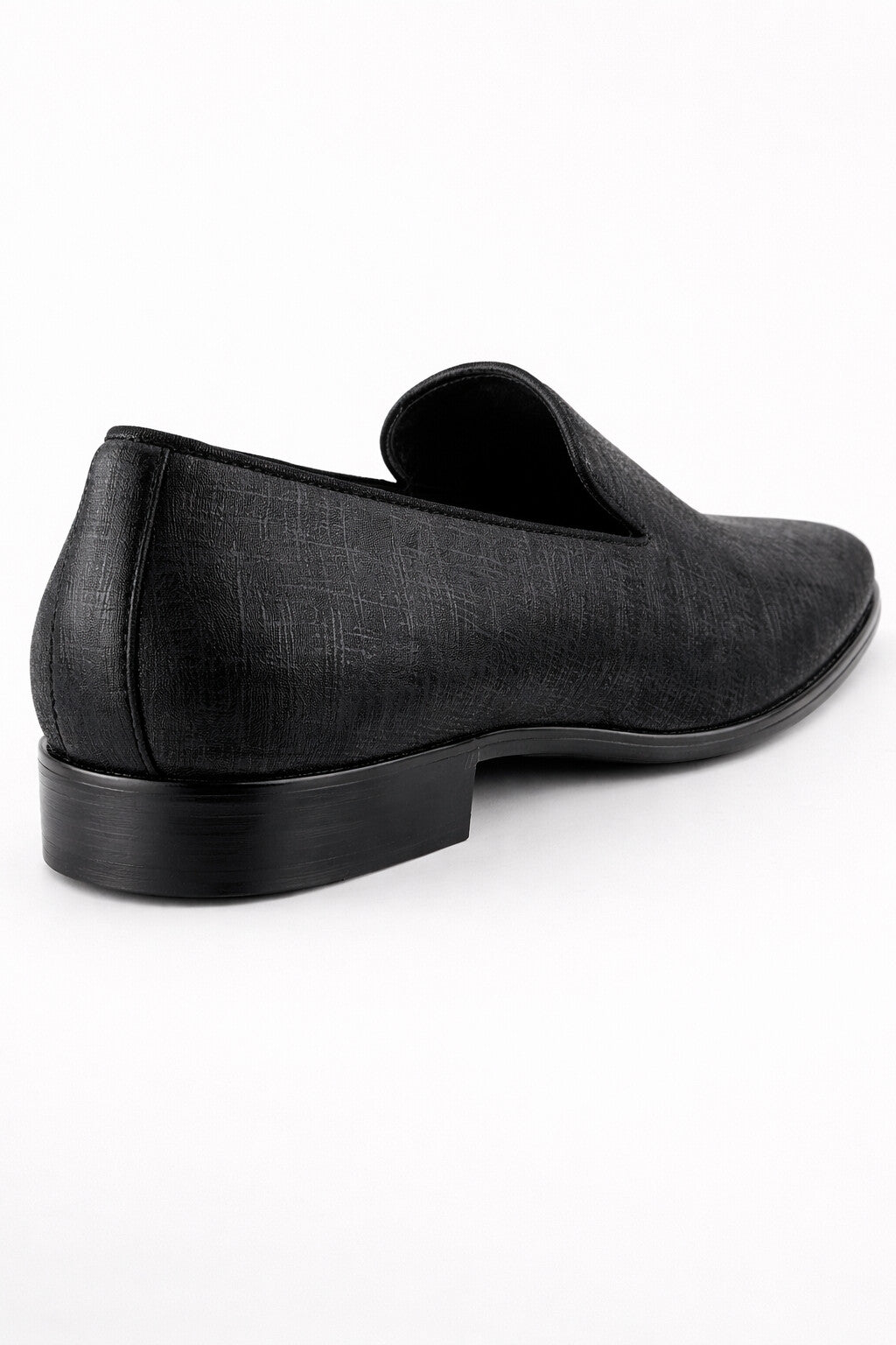 "Sharkskin" Black Couture 1910 Tuxedo Shoes - 7