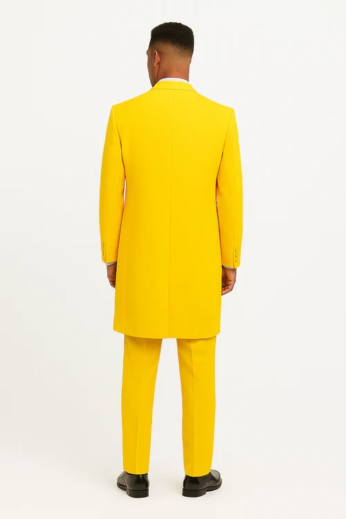 Yellow Zoot Suit - Mens Fashion Golish Yellow 1920s Vintage Look - 34 Short or Extra Small