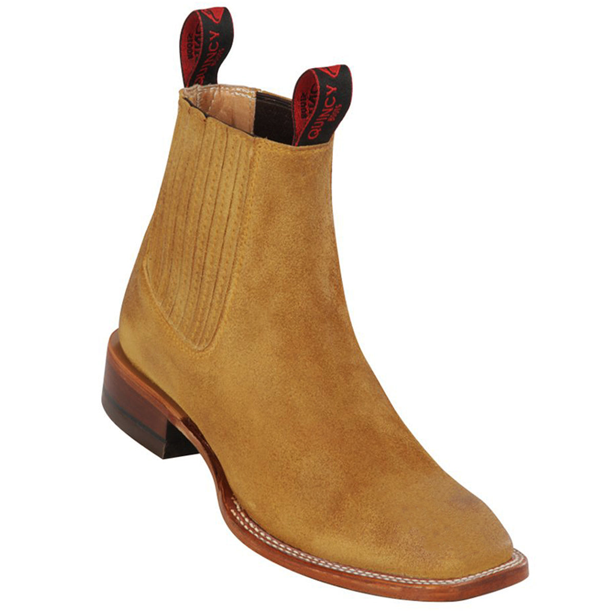 Mens Quincy Boots Ankle Boots Vintage Tan Square Toe - Tan