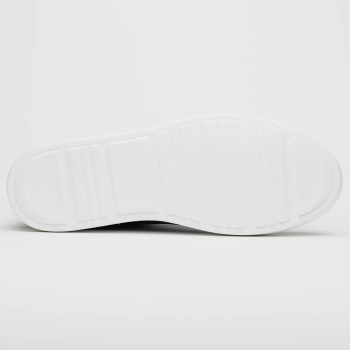 Zelli Vivo Tumbled Calfskin Sneakers in Navy with Contrast Soles
