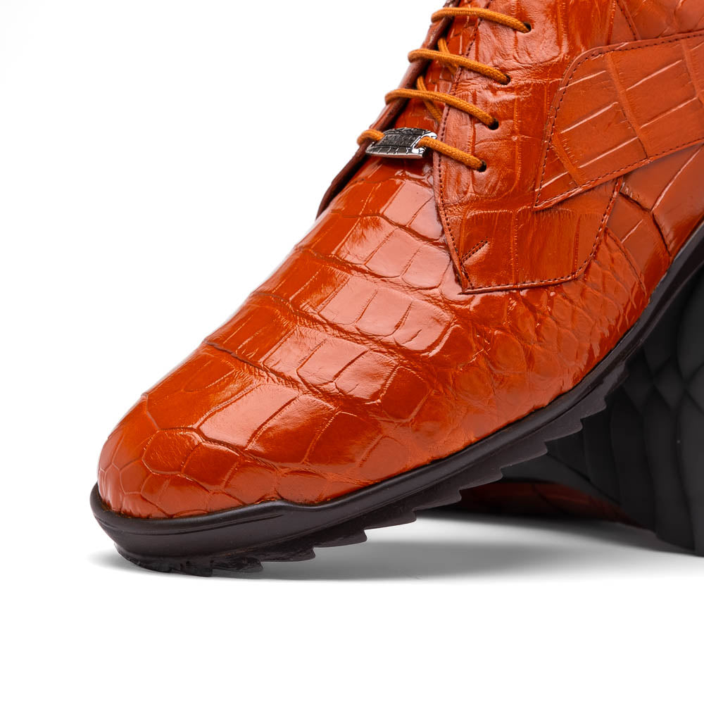 Marco Di Milano Vulcan Honey Alligator Sneakers - 6