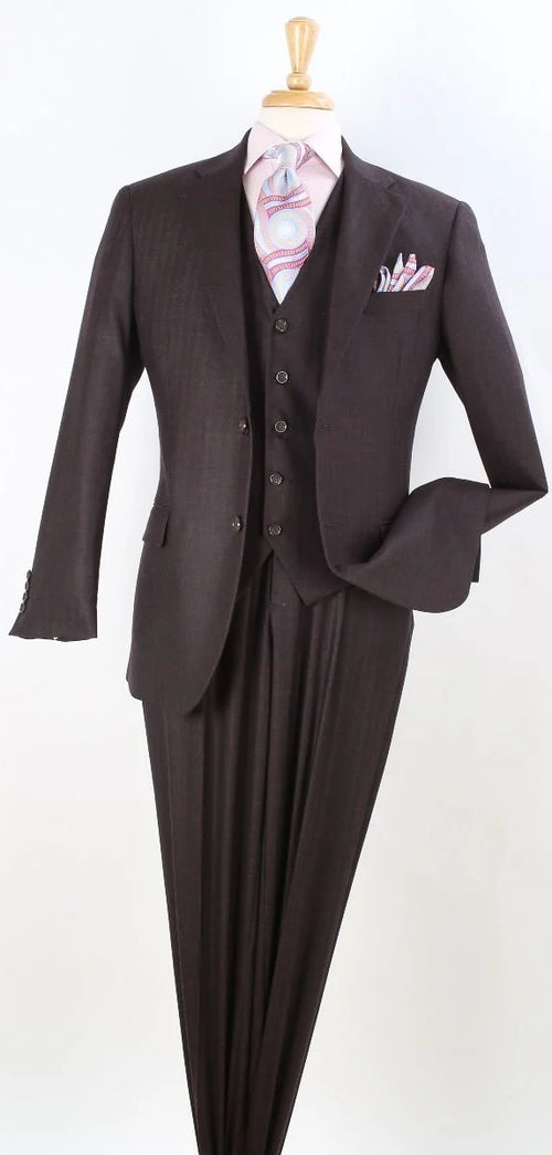 Style  Apollo King Men's 100% Wool Suit Classic Executive Style