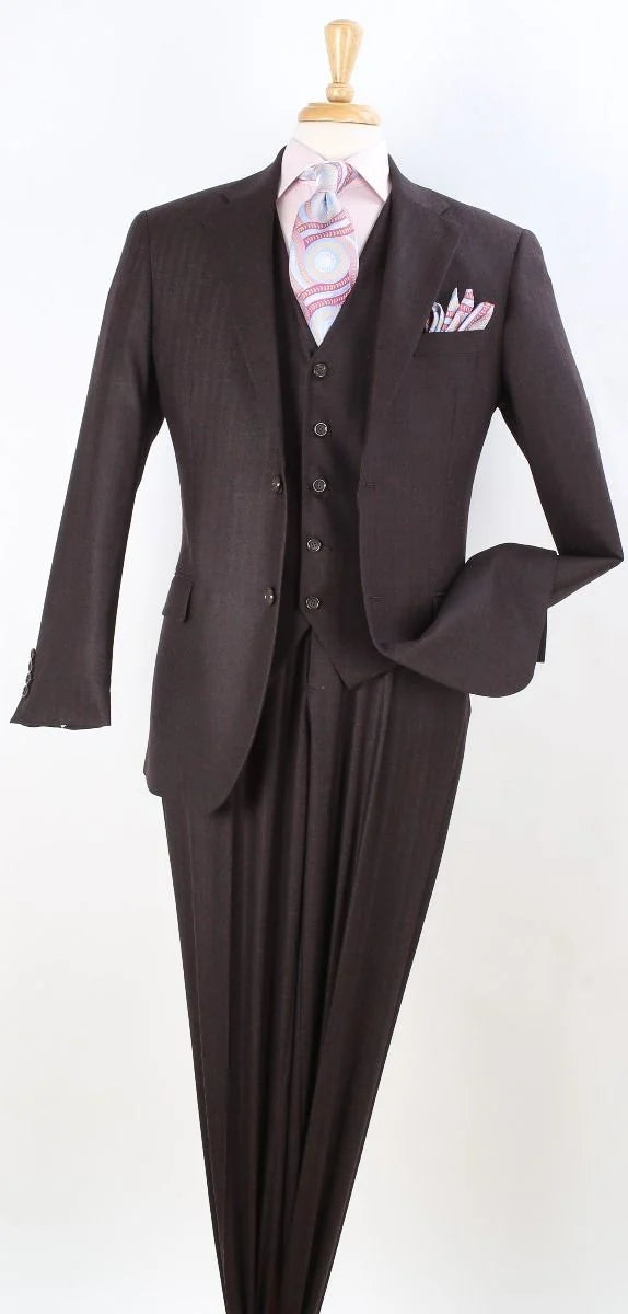 Style  Apollo King Men's 100% Wool Suit Classic Executive Style