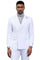 Men's Designer Stacy Adams Classic Double Breasted Suit in White