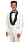 "Mens Stacy Adams Suit - Stacy Adams Suit Men's Ivory Tuxedo - Vested One Button Shawl Lapel"