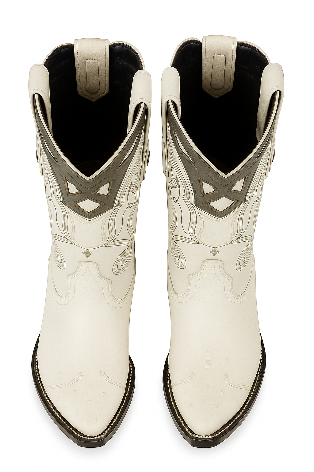 Men's Wild West Smooth Ostrich Skin 3X Toe Boots 29504-B - 6