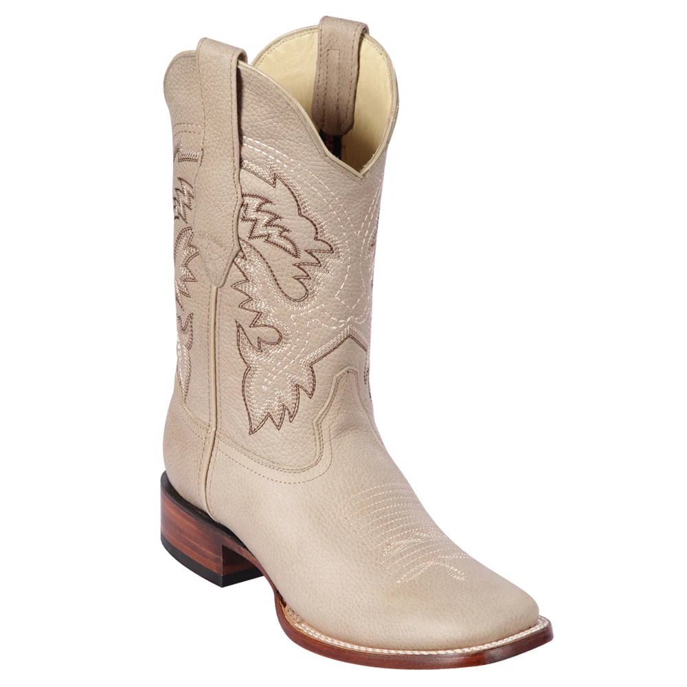 Los Altos Boots - Mens Dress Cowboy Boot - Low Priced Men's Square Toe Cowboy Boots- in Honey - 6