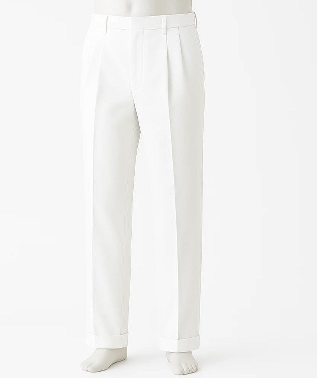 Mens Pleated Pants - Classic Style - dress size pants : 28 Unfinished bottom