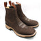 Wide Square Toe Ankle Boots with Rubber Sole Hooch Choco