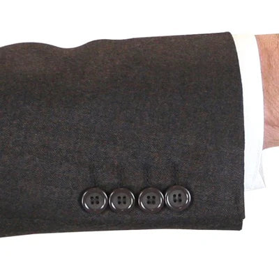 Wilcox Suit - grey  Wool Herringbone