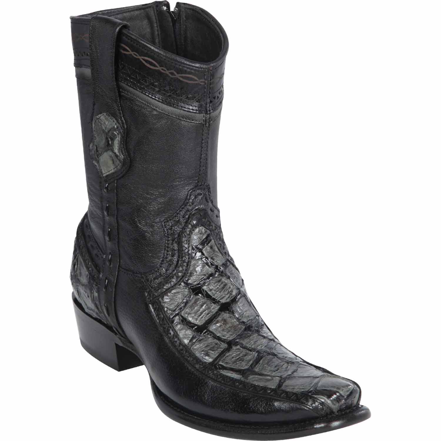 Men's Wild West Monster Fish with Deer Dubai Toe Short Boots 279BF10-B - 6