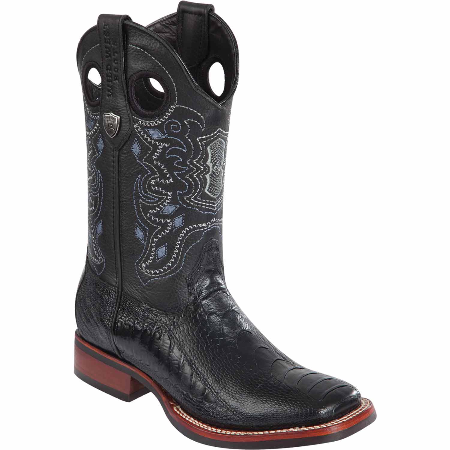 Men's Wild West Ostrich Leg Ranch Toe Boots 282505 - 6