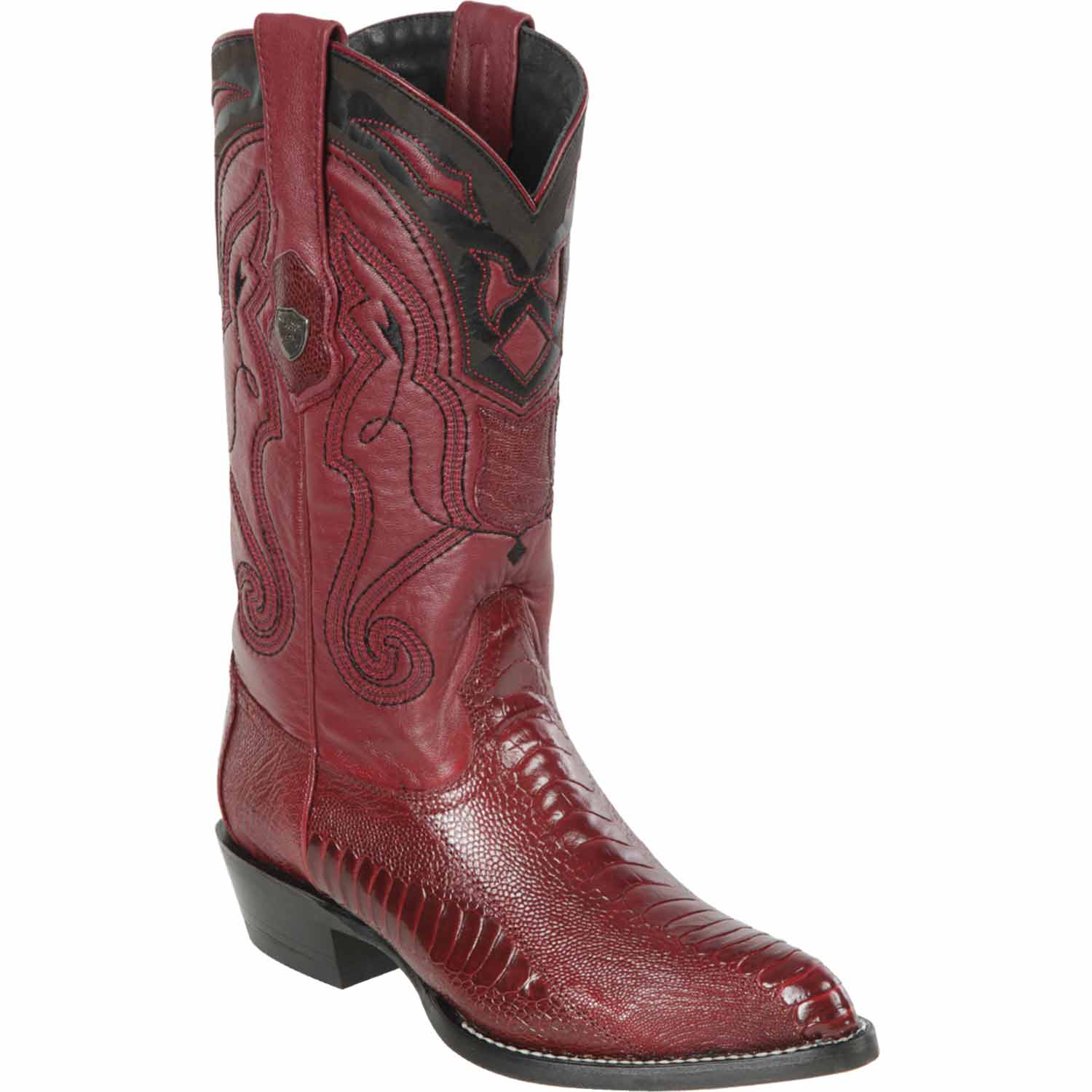 Men's Wild West Ostrich Leg Skin J Toe Boots 29905 - 6