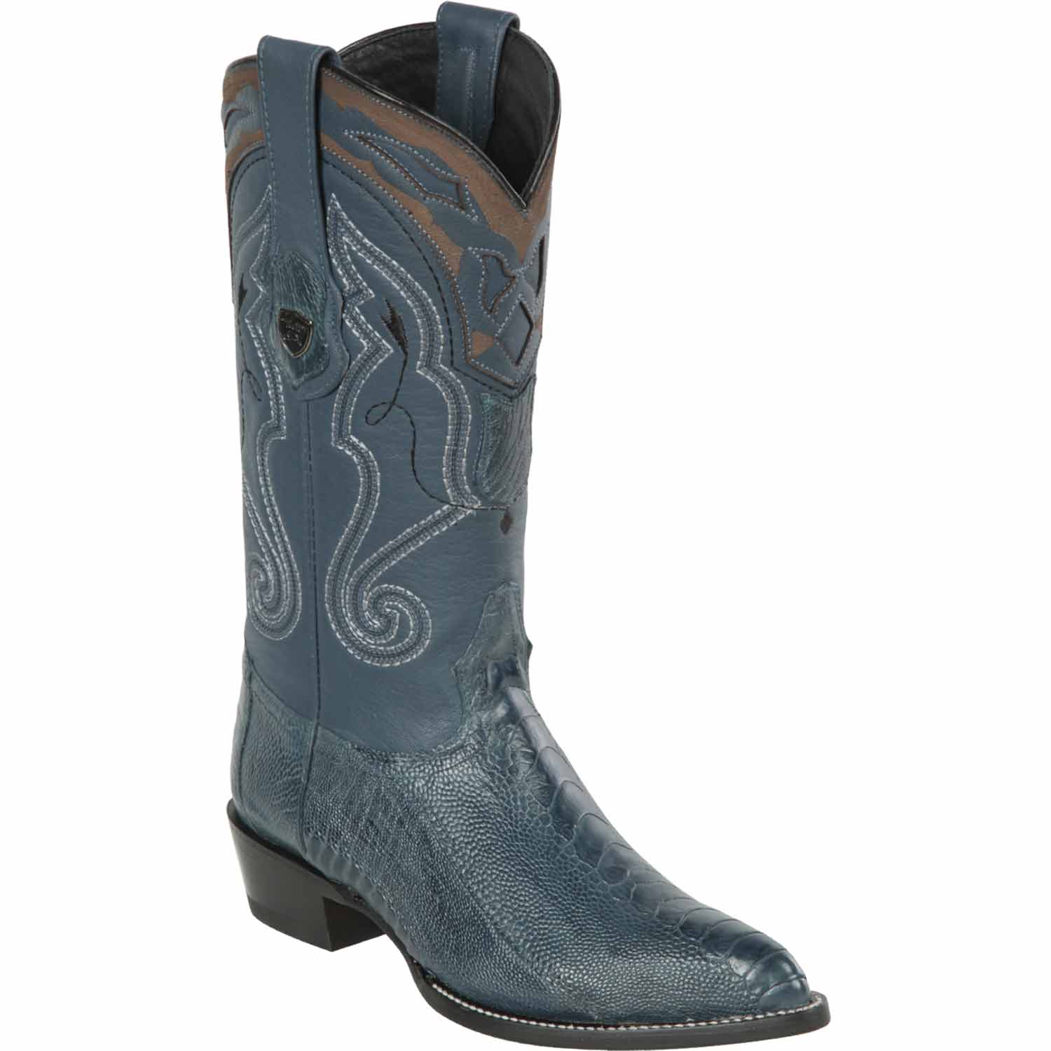 Men's Wild West Ostrich Leg Skin J Toe Boots 29905 - 6