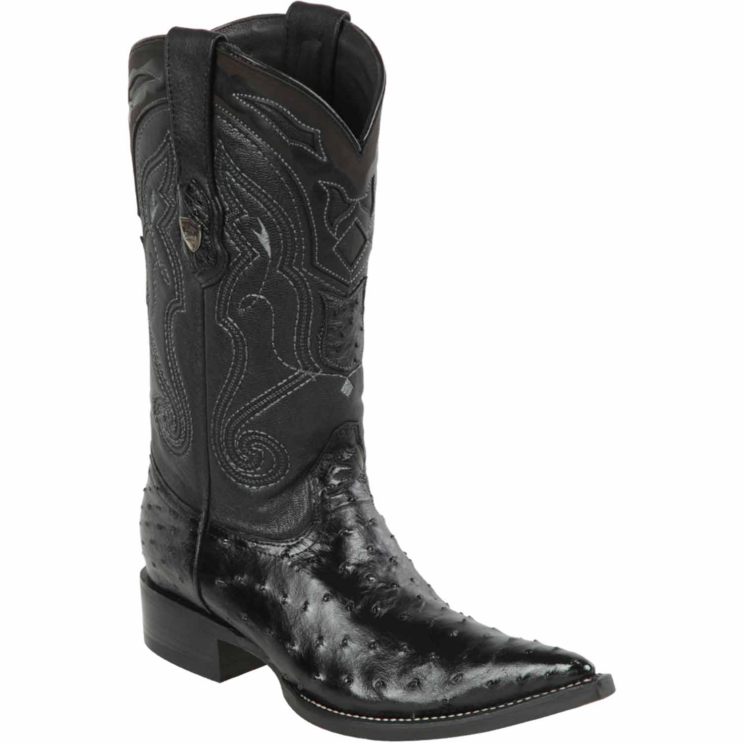 Men's Wild West Ostrich Skin 3X Toe Boots 29503-A - 6