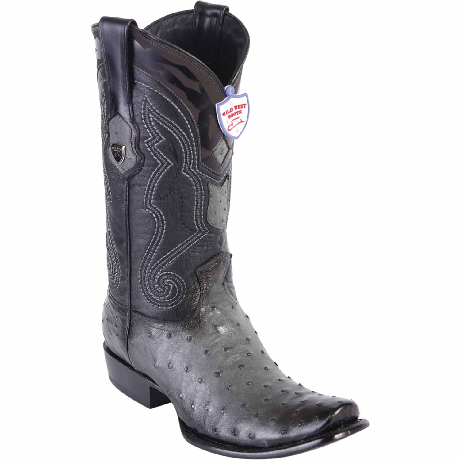 Men's Wild West Ostrich Skin Dubai Toe Boots 27903 - 6
