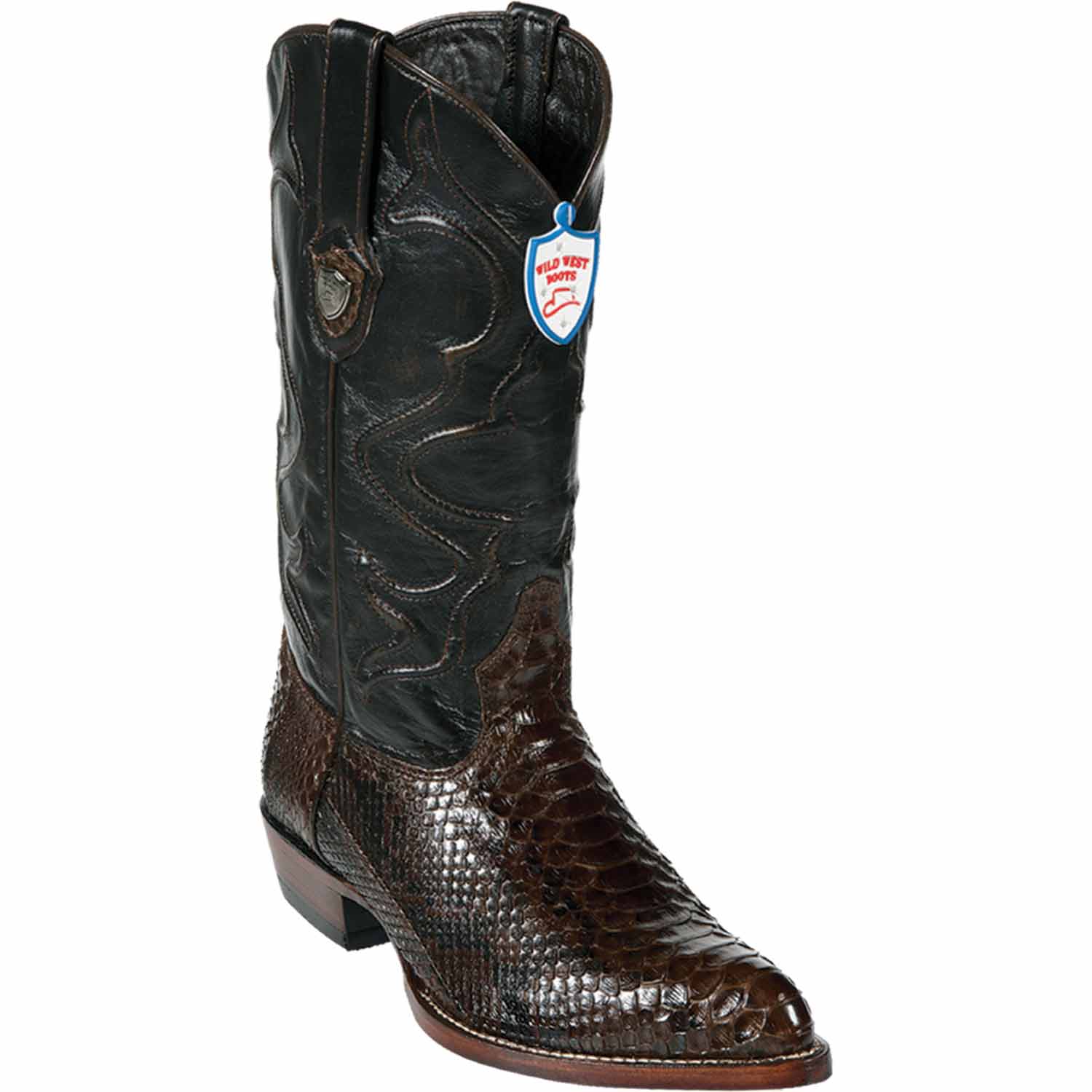 Men's Wild West Python Skin J Toe Boots 29957-New Designer Collection - 6