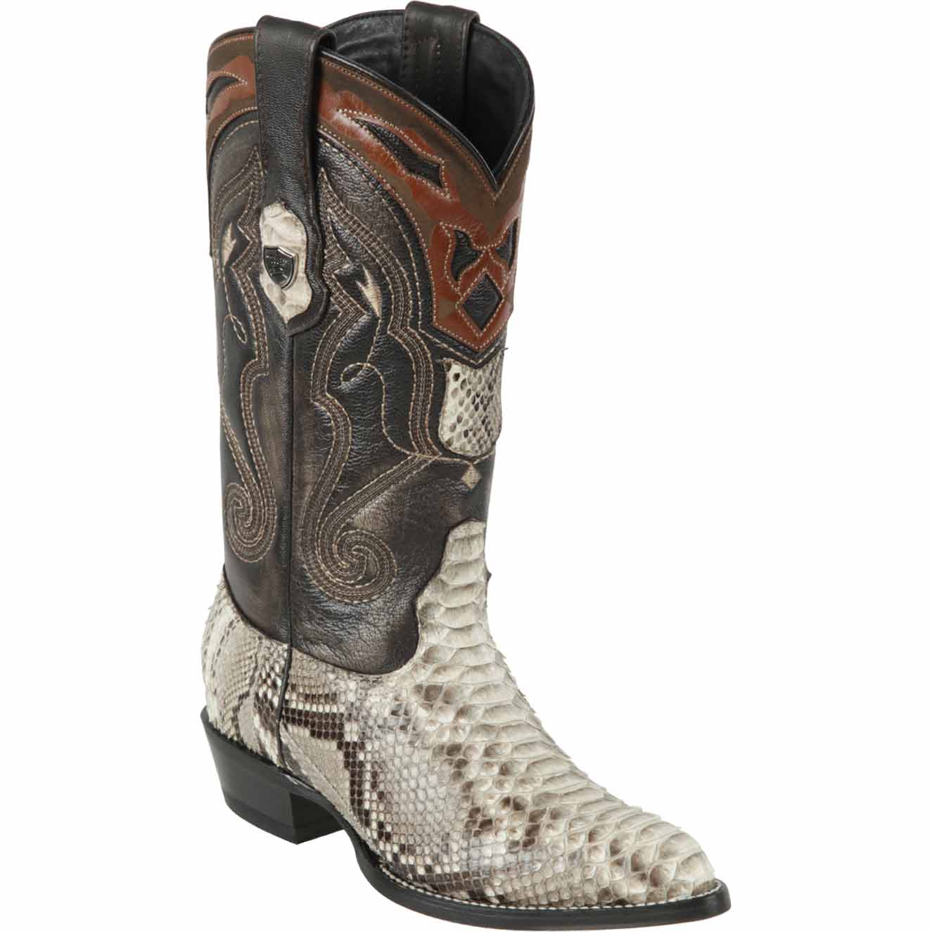 Men's Wild West Python Skin J Toe Boots 29957-New Designer Collection - 6